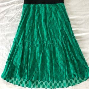 High waisted A-line skirt